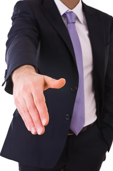 Business man giving hand. — Stock Photo, Image