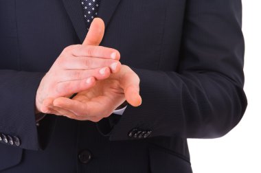 İşadamı ellerini çırpıyor..