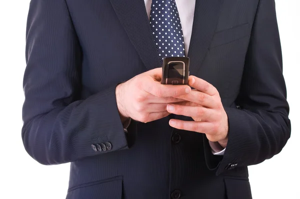 Business man calling by cell phone. — Stock Photo, Image