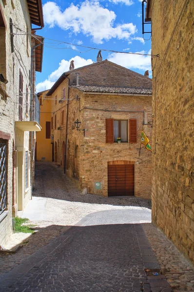 Gasse. montefalco. Umbrien. Italien. — Stockfoto