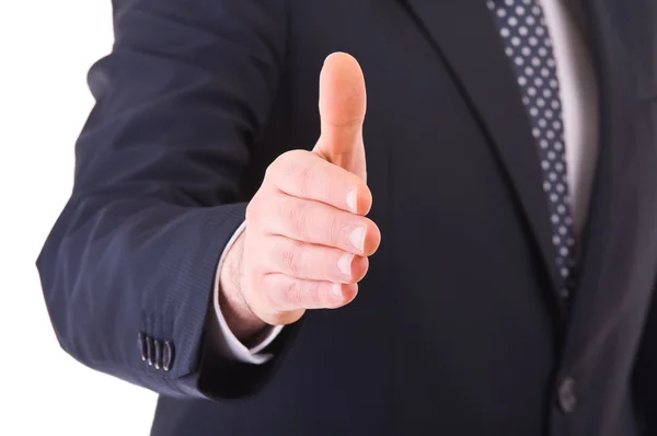 Geschäftsmann gibt die Hand. — Stockfoto