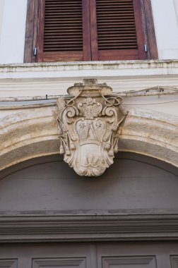 tarihi Saray. Castellaneta. Puglia. İtalya.