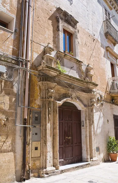 Sarapo palác. Castellaneta. Puglia. Itálie. — Stock fotografie