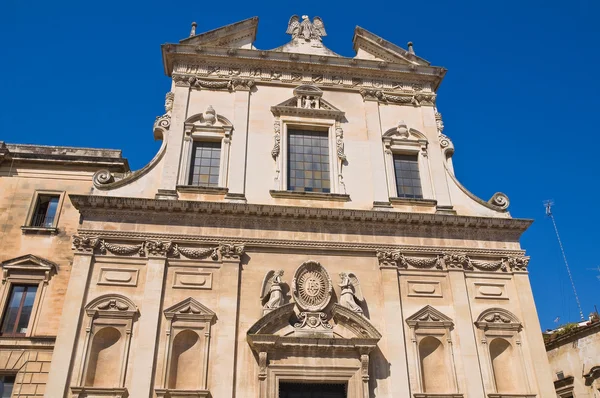 Kościół Pana Jezusa. Lecce. Puglia. Włochy. — Zdjęcie stockowe