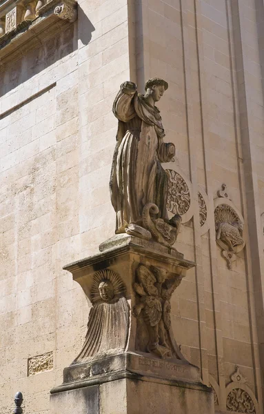 Igreja Basílica de São Giovanni Battista. Lecce. Puglia. Itália . — Fotografia de Stock