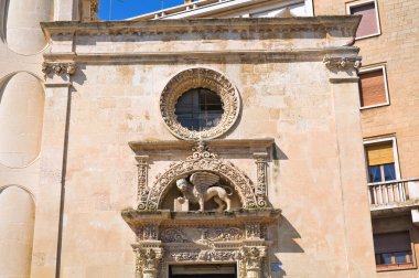 st. marco Kilisesi. Lecce. Puglia. İtalya.
