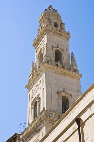 Belltower of Duomo Church. Lecce. Puglia. Italy. — Stock Photo, Image