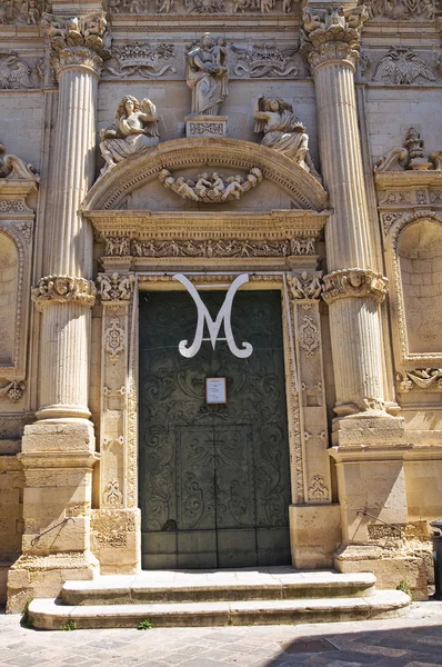 Igreja de São Ângelo. Lecce. Puglia. Itália . — Fotografia de Stock