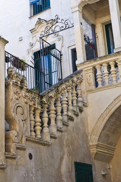 Palácio D 'Amore. Lecce. Puglia. Itália . — Fotografia de Stock