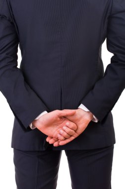sırtını dönerek işadamı.