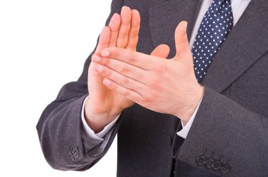 İşadamı ellerini çırpıyor..