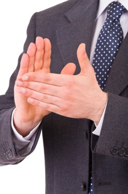 İşadamı ellerini çırpıyor..
