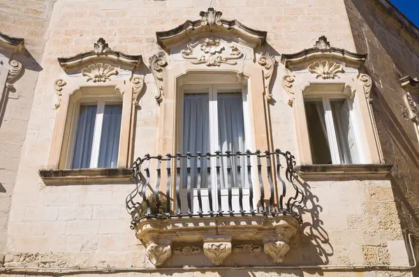 Palazzo Maresca. Lecce. Puglia. Italia . — Foto Stock