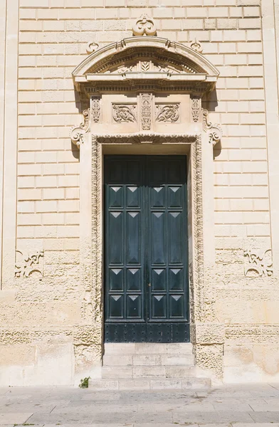 Belltower Kościoła katedry duomo. Lecce. Puglia. Włochy. — Zdjęcie stockowe