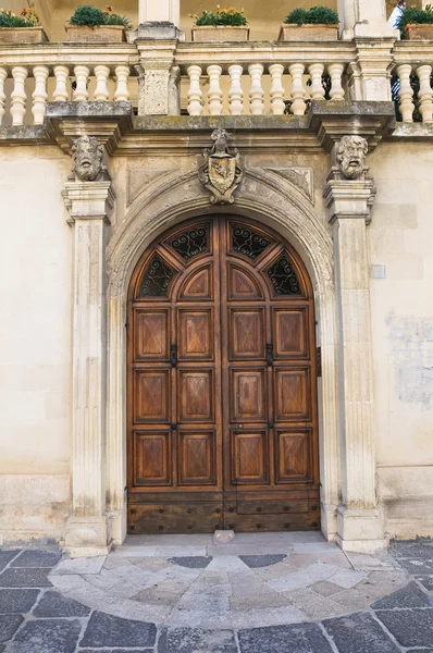 Costantini palác. Lecce. Puglia. Itálie. — Stock fotografie