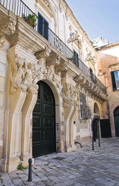 Marrese palác. Lecce. Puglia. Itálie. — Stock fotografie