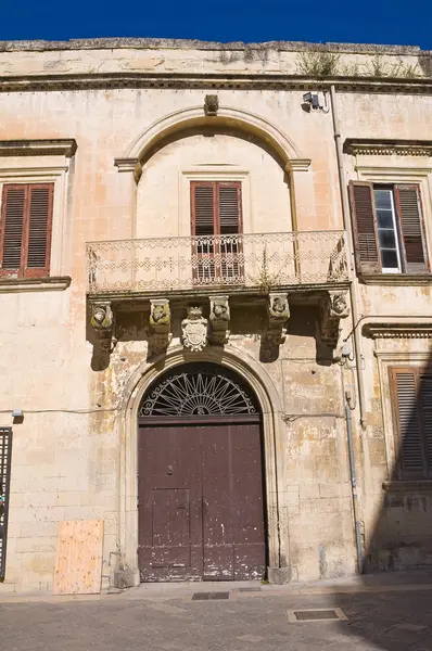 De rinaldis palace. Lecce. Puglia. Italien. — Stockfoto