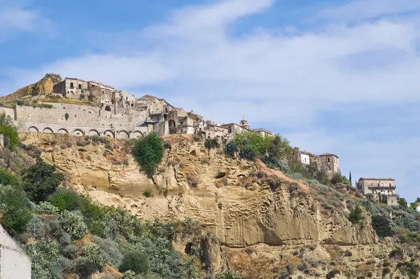 Tursi panoramisch uitzicht. Basilicata. Italië. — Stockfoto