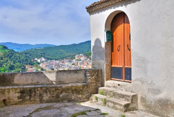 Tursi panoramik manzaralı. Basilicata. İtalya. — Stok fotoğraf