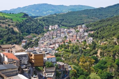 Panoramic view of Tursi. Basilicata. Italy. clipart