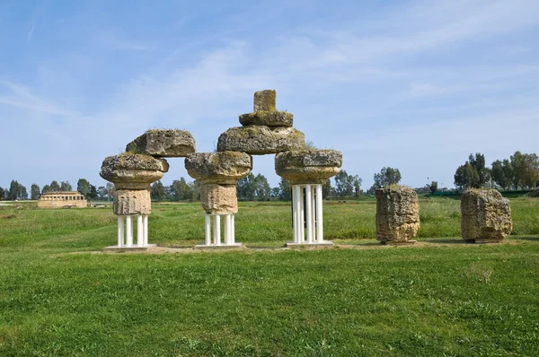 Arkeologiska parken. Metaponto. Basilicata. Italien. — Stockfoto