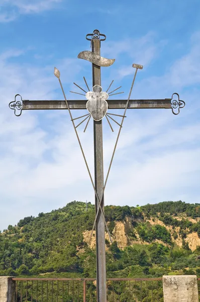 Kříž. Tursi. Basilicata. Itálie. — Stock fotografie