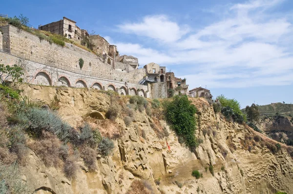 Panoramatický pohled na tursi. Basilicata. Itálie. — Stock fotografie