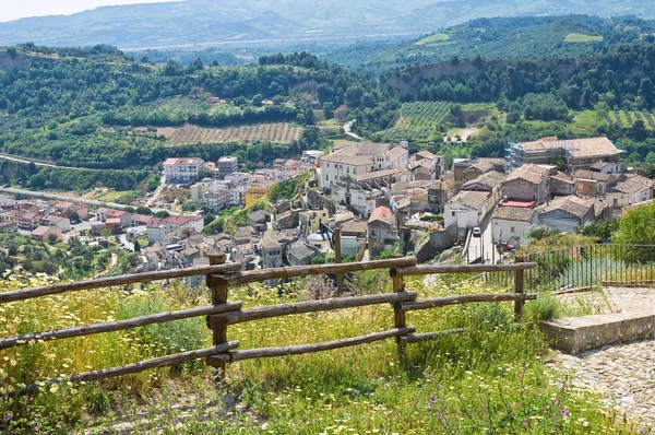 Panoramablick auf tursi. Basilikata. Italien. — Stockfoto