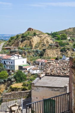 tursi panoramik manzaralı. Basilicata. İtalya.