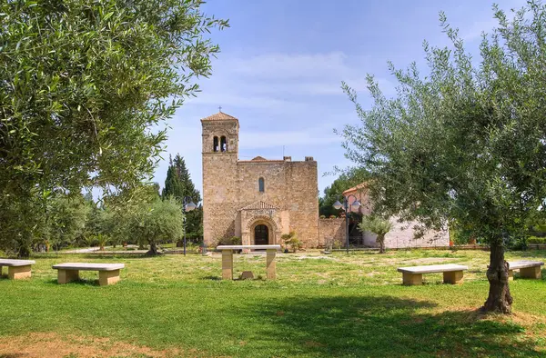 Sanktuarium Santa maria d' anglona. Tursi. Basilicata. Włochy. — Zdjęcie stockowe