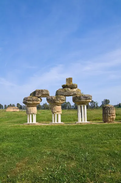 Park archeologiczny. Metaponto. Basilicata. Włochy. — Zdjęcie stockowe