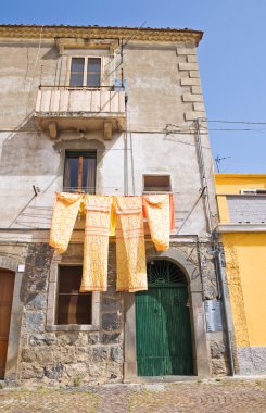 alleyway. Melfi. Basilicata. İtalya.