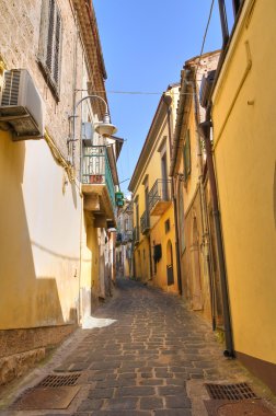 alleyway. Melfi. Basilicata. İtalya.