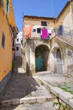 alleyway. Melfi. Basilicata. İtalya.
