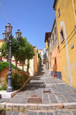 Vico gradelle. Melfi. Basilicata. İtalya.