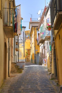 alleyway. Melfi. Basilicata. İtalya.