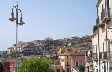 melfi panoramik manzaralı. Basilicata. İtalya.
