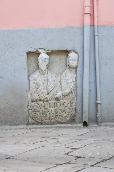 Inscription monumentale. Venosa. Basilicate. Italie . — Photo