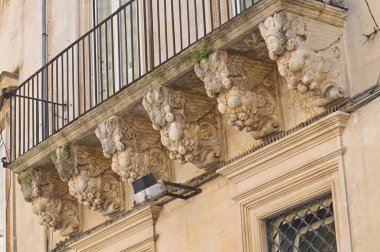 dört Sarayı. Lecce. Puglia. İtalya.