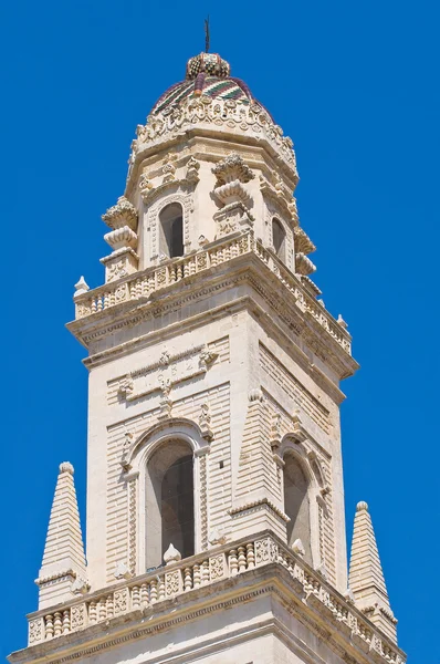 Belltower Kościoła katedry duomo. Lecce. Puglia. Włochy. — Zdjęcie stockowe