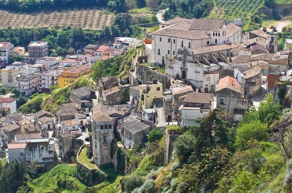 Panoramatický pohled na tursi. Basilicata. Itálie. — Stock fotografie