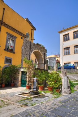 alleyway. Melfi. Basilicata. İtalya.