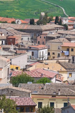 melfi panoramik manzaralı. Basilicata. İtalya.