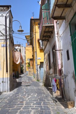 alleyway. Melfi. Basilicata. İtalya.