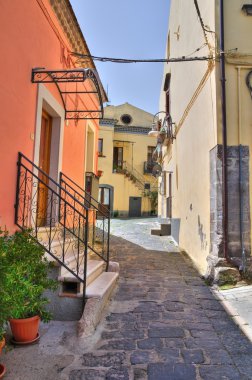 alleyway. Melfi. Basilicata. İtalya.
