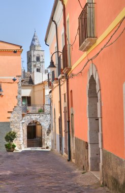 alleyway. Melfi. Basilicata. İtalya.