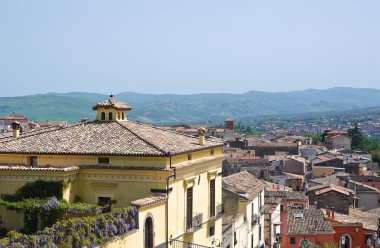 melfi panoramik manzaralı. Basilicata. İtalya.