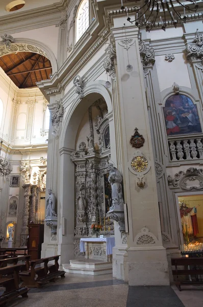 Bazilika kostel st. giovanni battista. Lecce. Puglia. Itálie. — Stock fotografie