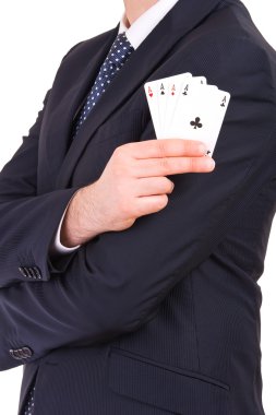 işadamı göstermek oyun kağıdı.