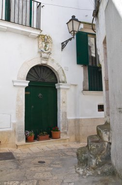 tarihi Saray. Ceglie messapica. Puglia. İtalya.